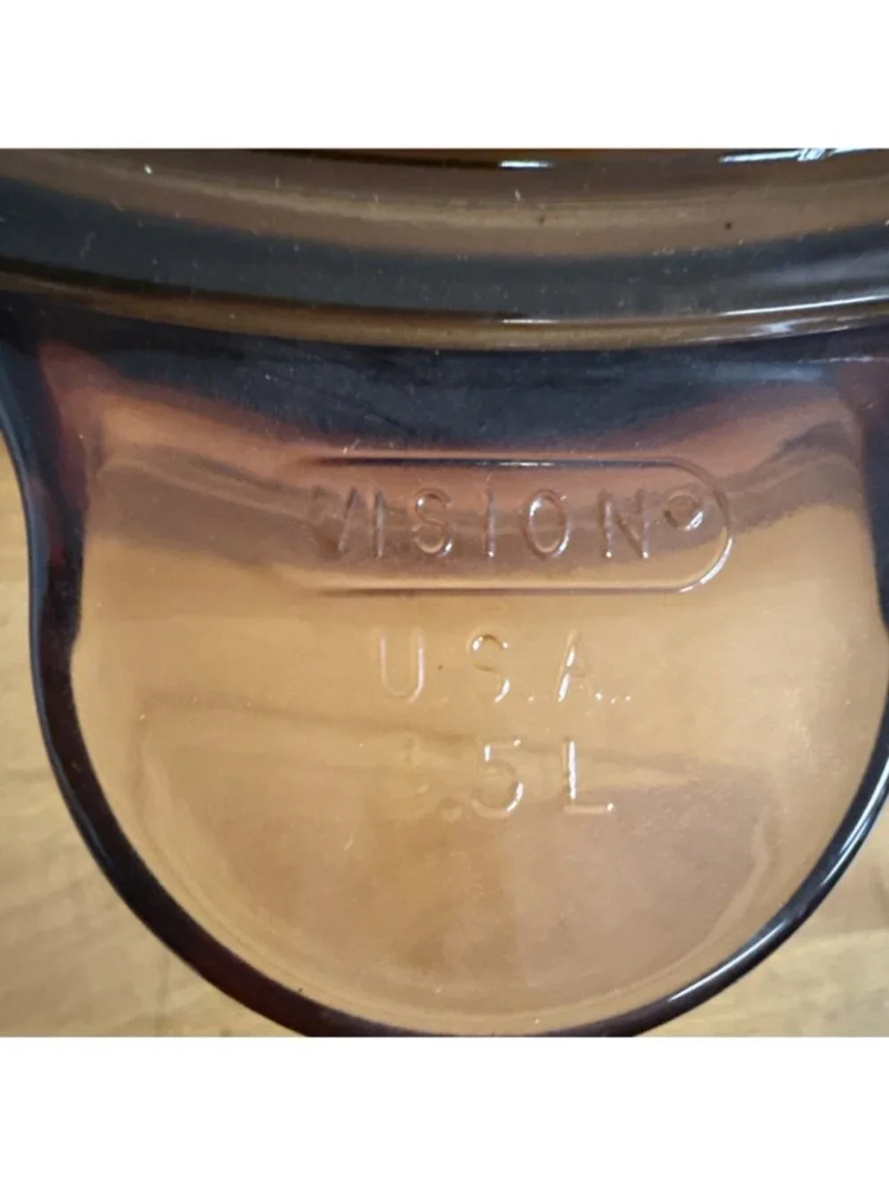 Corning Vision Cookware Amber 5 Qt 4.5L Dutch Oven Stock Pot Pyrex Lid USA Made
